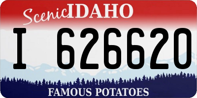 ID license plate I626620