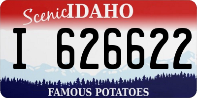 ID license plate I626622