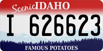 ID license plate I626623