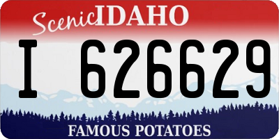 ID license plate I626629