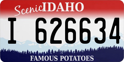 ID license plate I626634