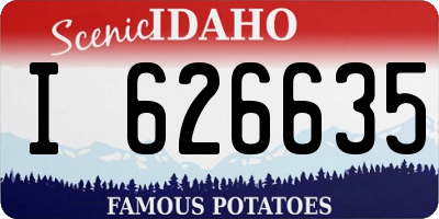 ID license plate I626635