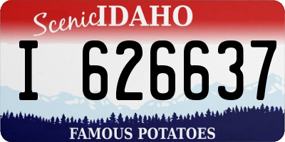 ID license plate I626637