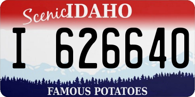 ID license plate I626640
