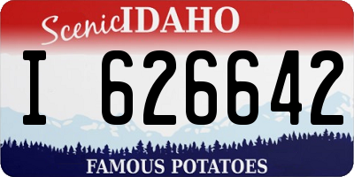 ID license plate I626642