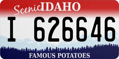 ID license plate I626646