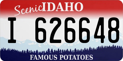 ID license plate I626648