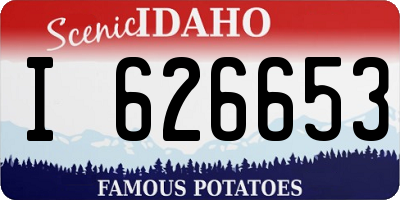 ID license plate I626653