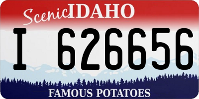 ID license plate I626656