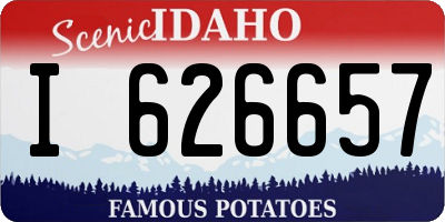 ID license plate I626657