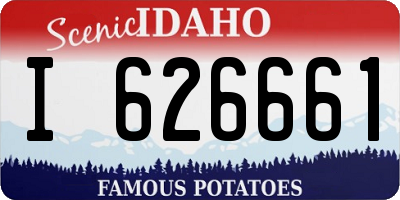 ID license plate I626661