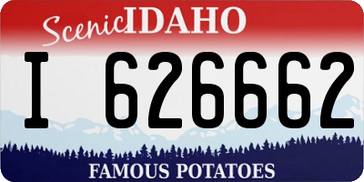 ID license plate I626662