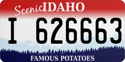 ID license plate I626663