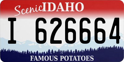 ID license plate I626664