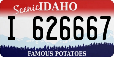 ID license plate I626667
