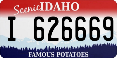 ID license plate I626669
