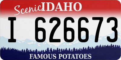 ID license plate I626673