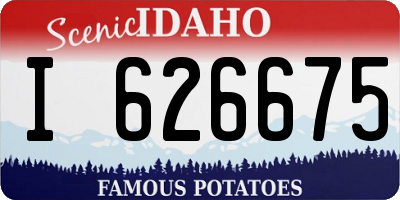 ID license plate I626675