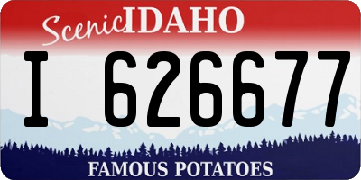 ID license plate I626677