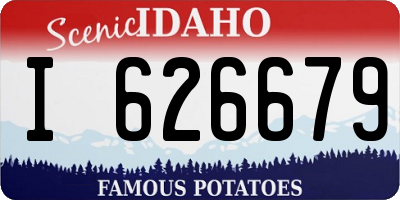 ID license plate I626679