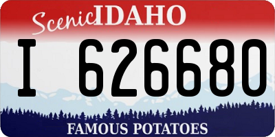 ID license plate I626680