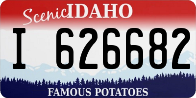 ID license plate I626682