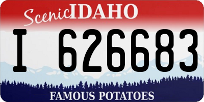 ID license plate I626683