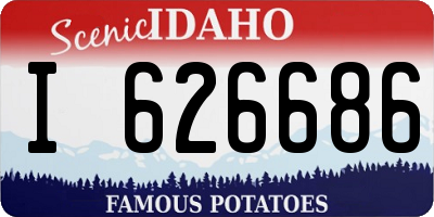 ID license plate I626686