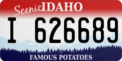 ID license plate I626689