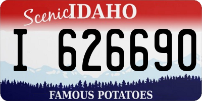 ID license plate I626690