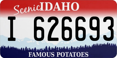 ID license plate I626693