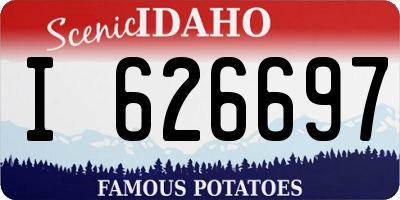ID license plate I626697