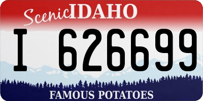 ID license plate I626699