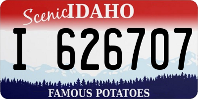 ID license plate I626707