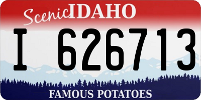 ID license plate I626713