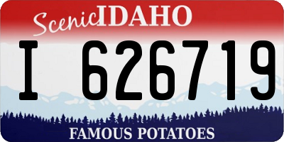ID license plate I626719