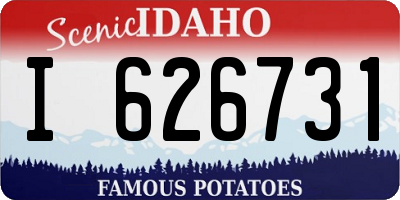 ID license plate I626731