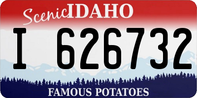 ID license plate I626732