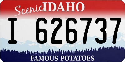ID license plate I626737