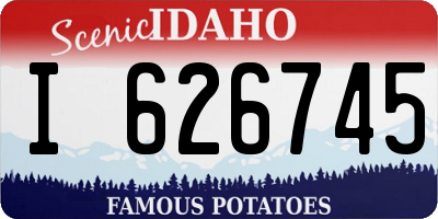 ID license plate I626745