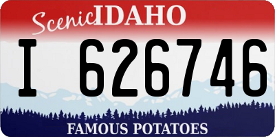 ID license plate I626746