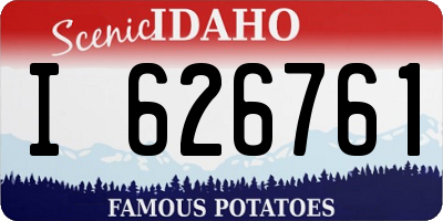 ID license plate I626761