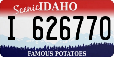 ID license plate I626770