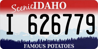 ID license plate I626779