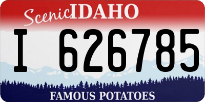ID license plate I626785