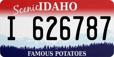 ID license plate I626787