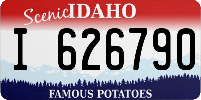 ID license plate I626790