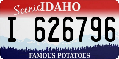 ID license plate I626796