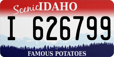 ID license plate I626799