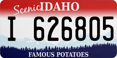 ID license plate I626805